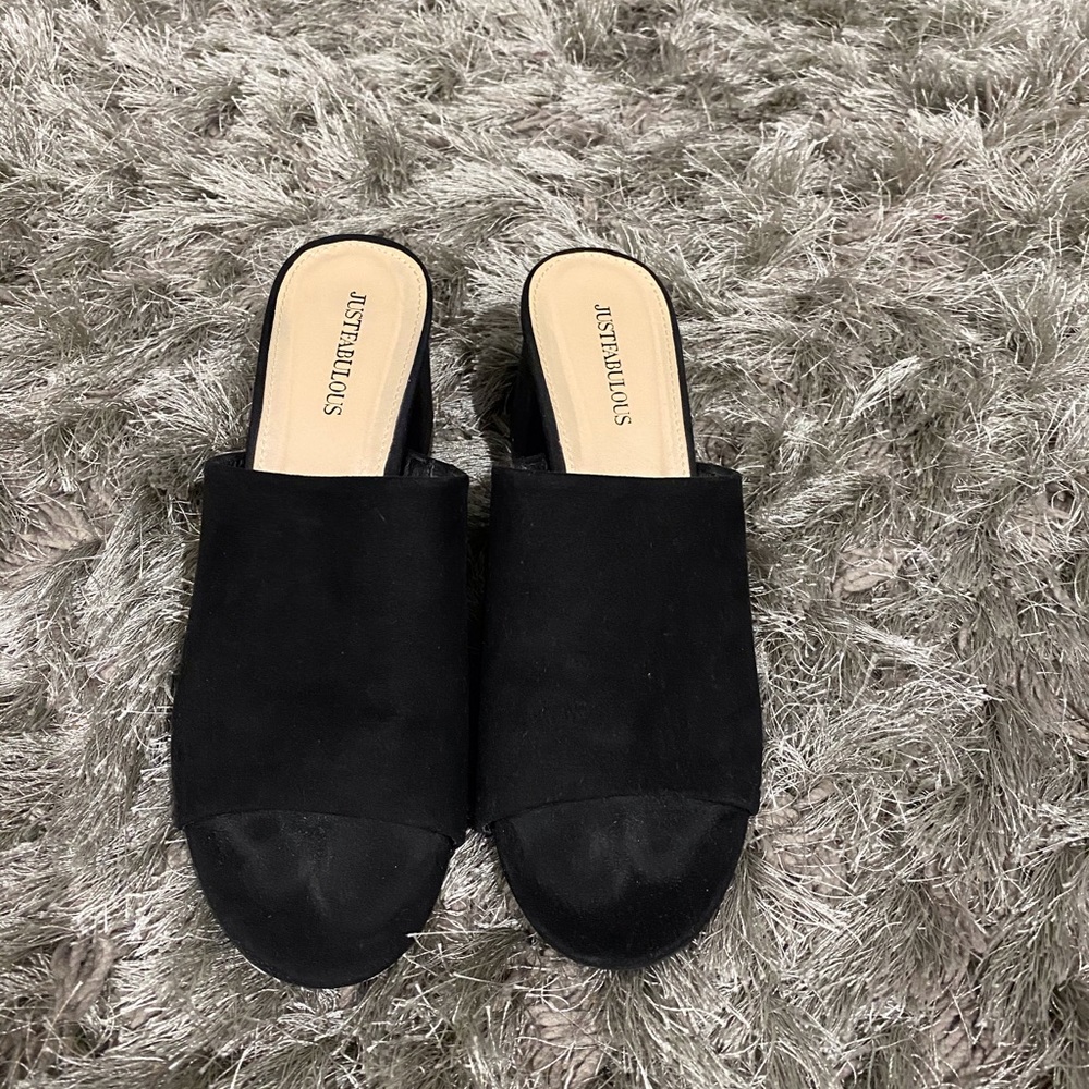 Just Fab Open Toe Mule